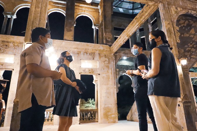 PH DOT Sec. Berna Romulo Puyat inside The Ruins