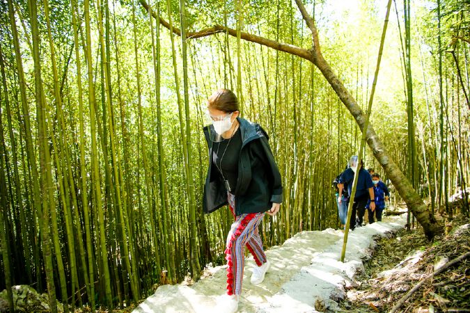 PH DOT Secretary Berna Romulo Puyat in Mirador bamboo trail