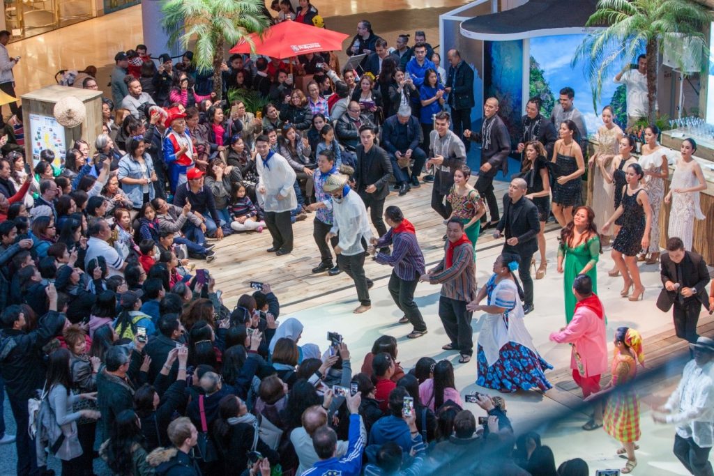 The Lahing Kayumanggi Dance Company Performing at Westfield Shopping Centre in London